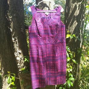 Merona purple and blue patterned dress